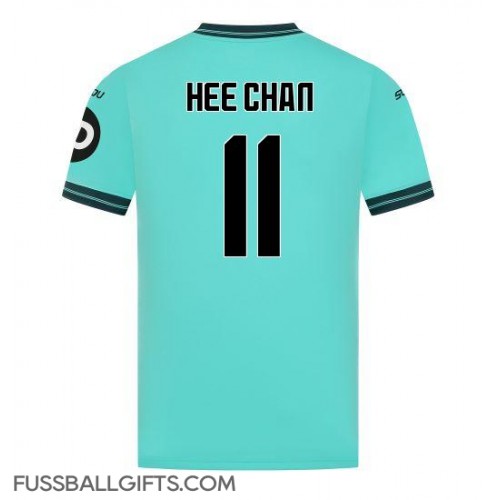 Wolves Hee-chan Hwang #11 Fußballbekleidung Auswärtstrikot 2025-26 Kurzarm